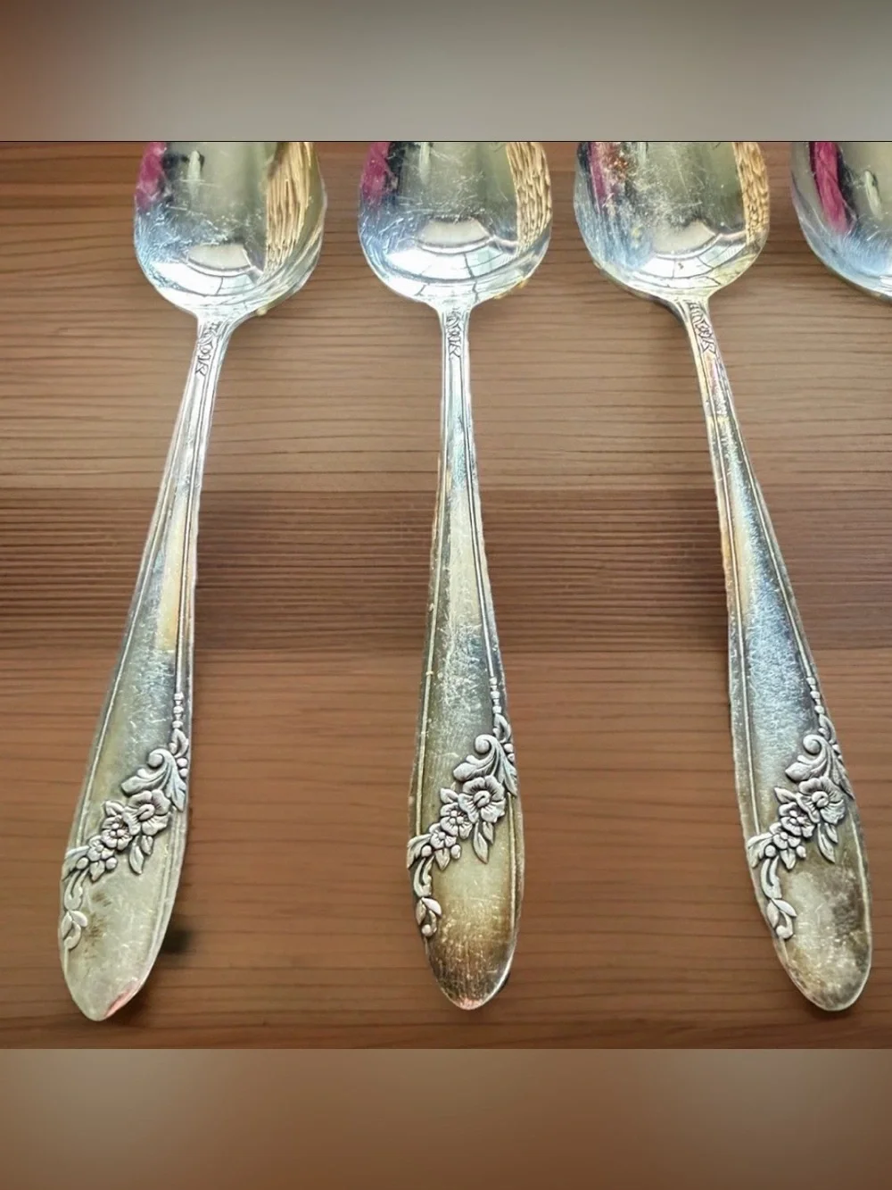 Oneida Vintage Set Of 7‎ Tudor Plate Community Queen Bess II Teaspoons 6”